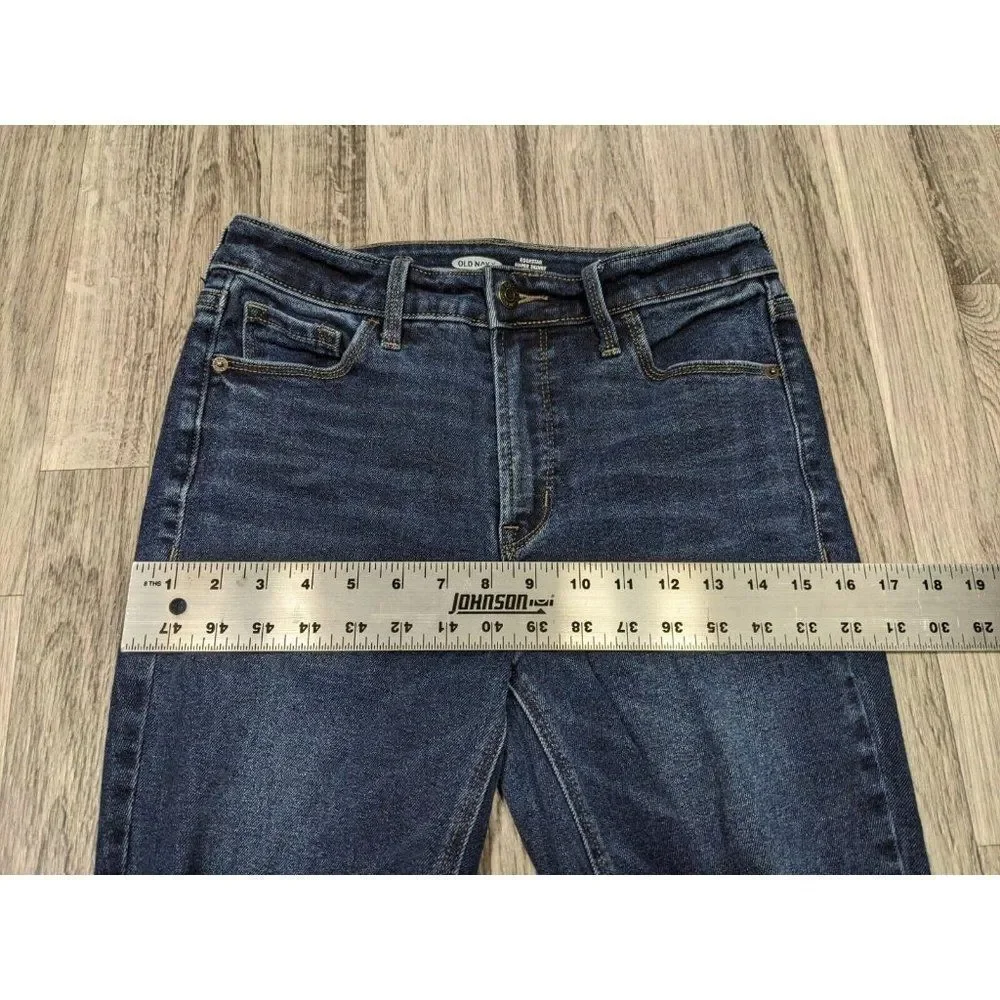 Old‎ Navy Size 6 Rockstar Skinny High Rise Pockets Distressed Blue Jeans